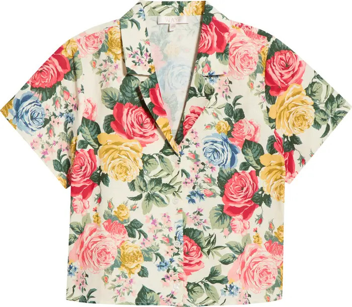 Amelia Short Sleeve Linen Blend Top | Nordstrom