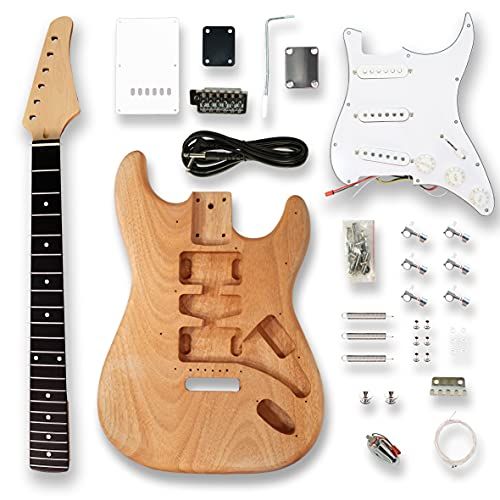 BexGears DIY Electric Guitar Kits, okoume Body maple neck & composite ebony fingerboard | Amazon (US)