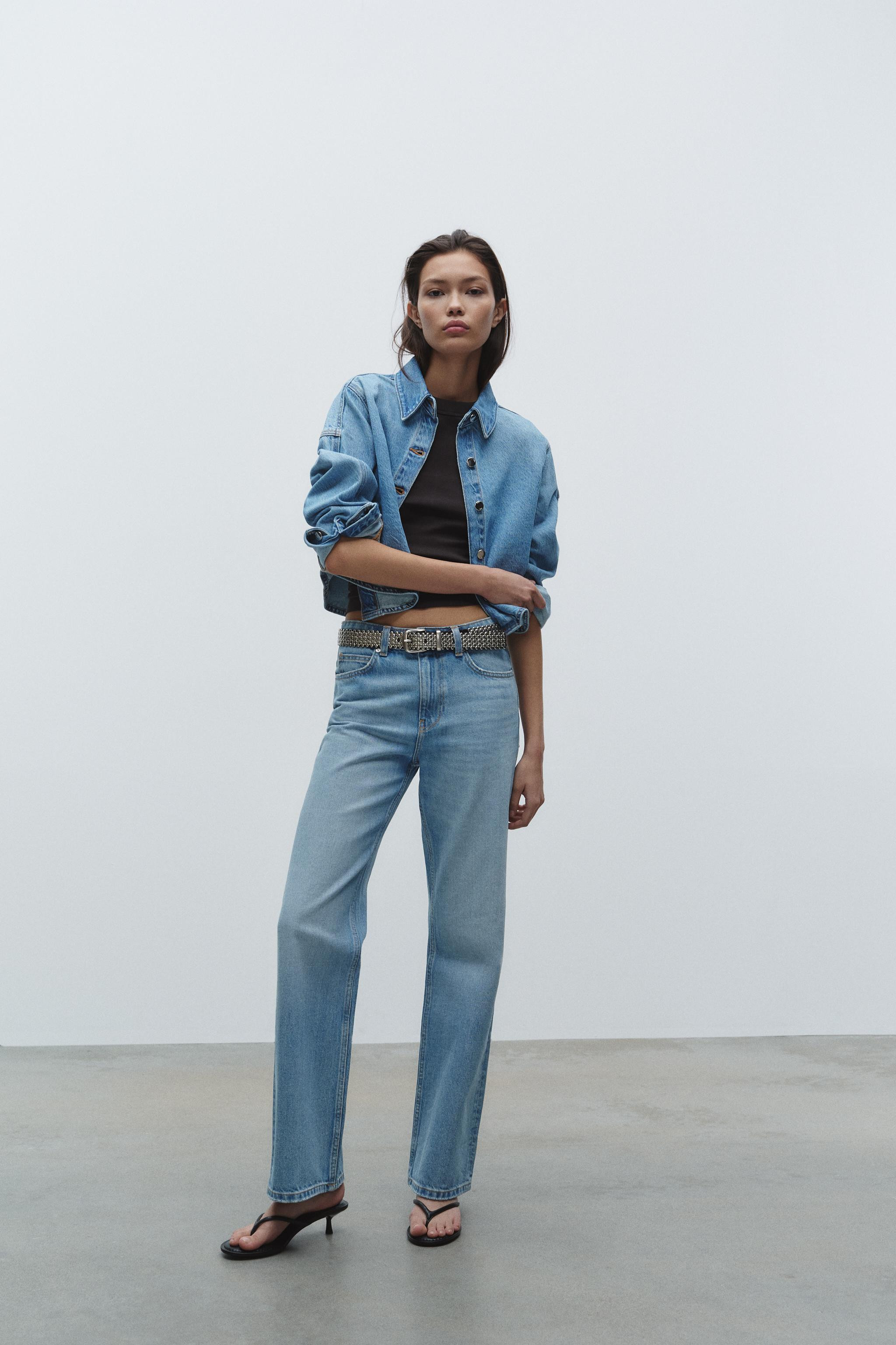 JEANS Z1975 STRAIGHT HIGH WAIST LONG LENGTH | Zara UK