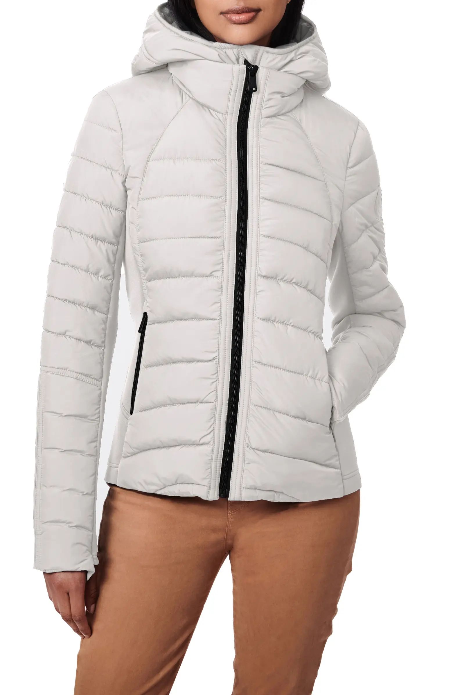 Hooded Quilted Water Repellent Jacket | Nordstrom