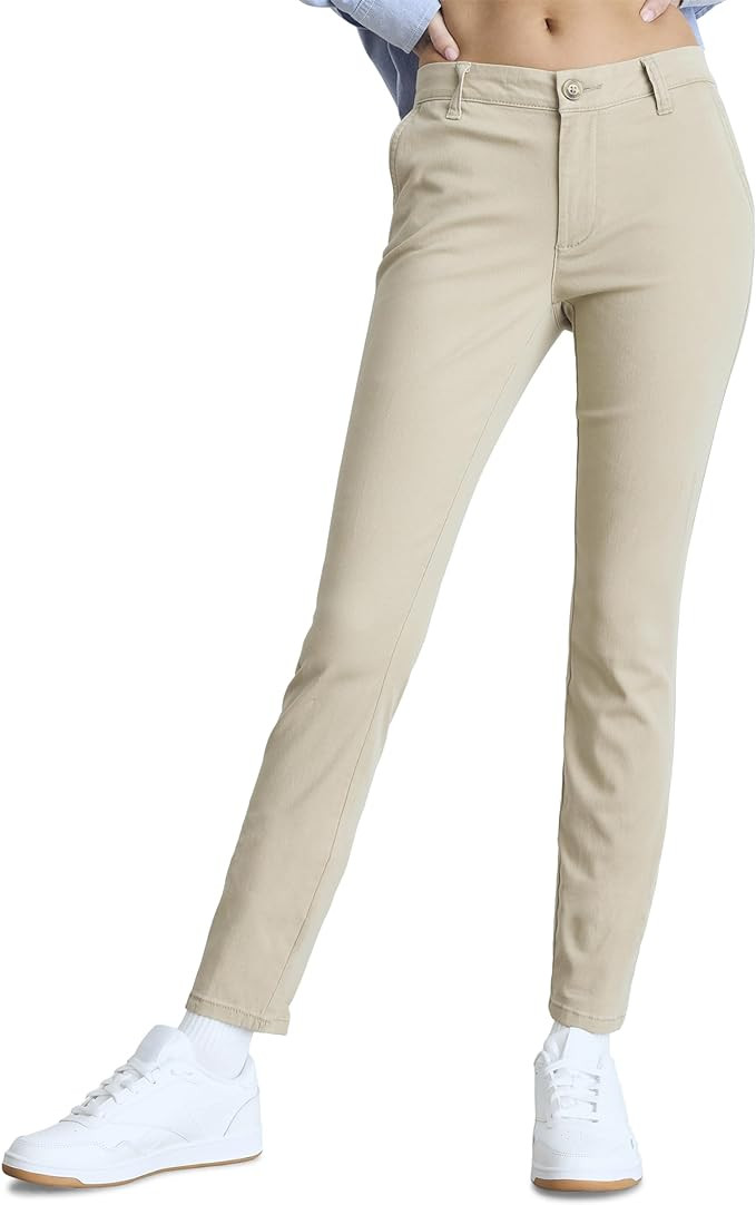 Aeropostale Womens Aero Slim Uniform Pant | Amazon (US)