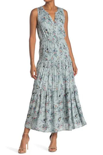 DR2 by Daniel Rainn | Floral Print Tiered Maxi Dress | Nordstrom Rack | Nordstrom Rack