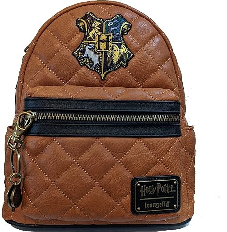 Loungefly Harry Potter Hogwarts Crest Faux Leather Quilted Shoulder Bag | Amazon (US)