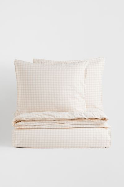 Patterned King/Queen Duvet Cover Set | H&M (US + CA)