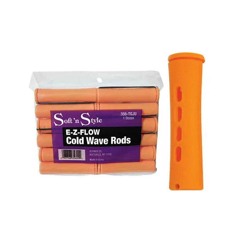 SOFT 'N STYLE E-Z-FLOW COLD WAVE RODS - JUMBO TANGERINE - Walmart.com | Walmart (US)