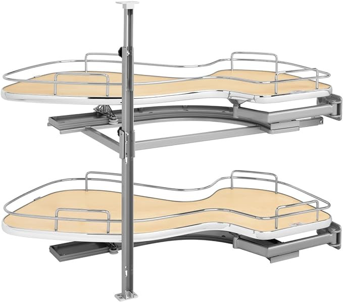 REV-A-SHELF Contemporary Cloud 2-Shelf Blind Corner Organizer for Right Opening/Blind Left Cabine... | Amazon (US)