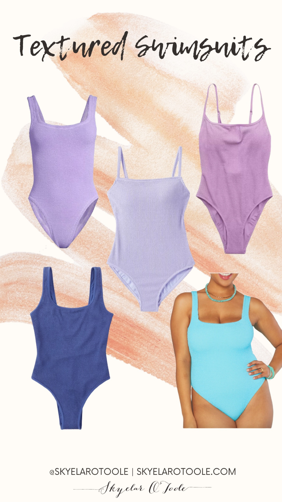 Lilac Classic Square Neck One Piece