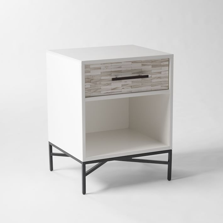 Wood Tiled Nightstand | West Elm (US)