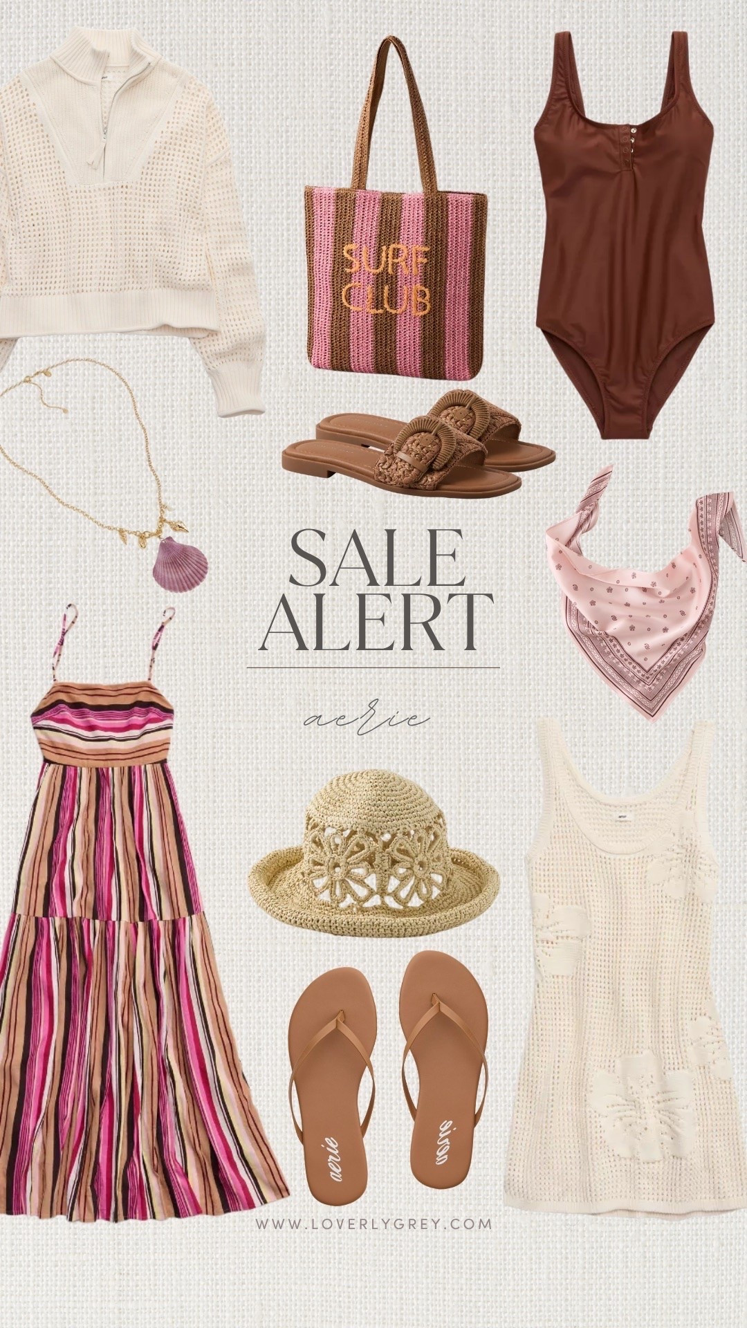 Chocolate brown, raffia textures, and the cutest coastal-inspired sale finds 🤎🌺 From striped vacation dresses to beachy accessories, these pieces feel perfect for summer trips, pool days, and casual resort dinners.

loverly grey, coastal summer outfits, brown swimsuit, striped maxi dress, beach vacation style, raffia accessories, crochet cover up, neutral sandals, summer sale finds, resortwear outfits, pink scarf styling, vacation capsule wardrobe

#LTKTravel #LTKSeasonal #LTKootd
