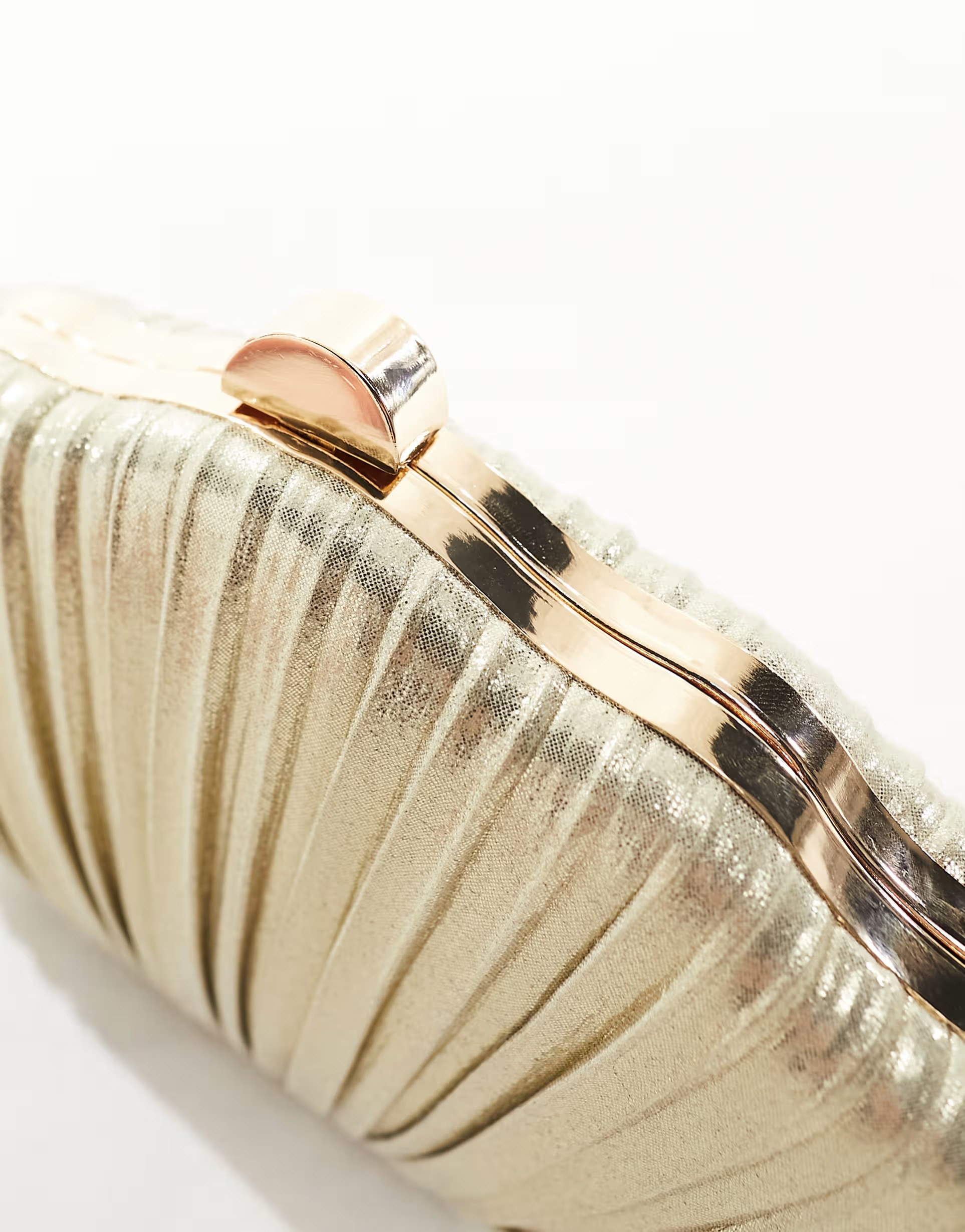 My Accessories metallic shell clutch bag in gold | ASOS (Global)