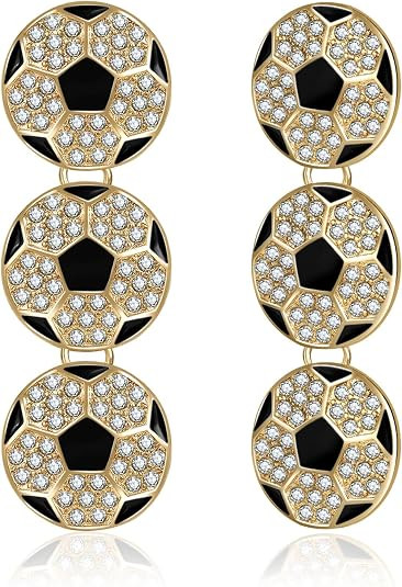USA Soccer Game Day Earrings or Women Acrylic Dangle Earrings Soccer Jewelry for Soccer Mom, Team... | Amazon (US)