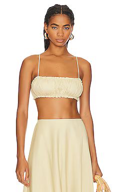 WeWoreWhat Scruchie Bra Top in Wheat from Revolve.com | Revolve Clothing (Global)