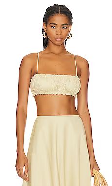 WeWoreWhat Scruchie Bra Top in Wheat from Revolve.com | Revolve Clothing (Global)