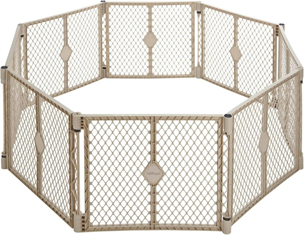 Toddleroo by North States Superyard 8 Panel Free Standing Play Yard, Indoor or Outdoor Baby Playp... | Amazon (US)