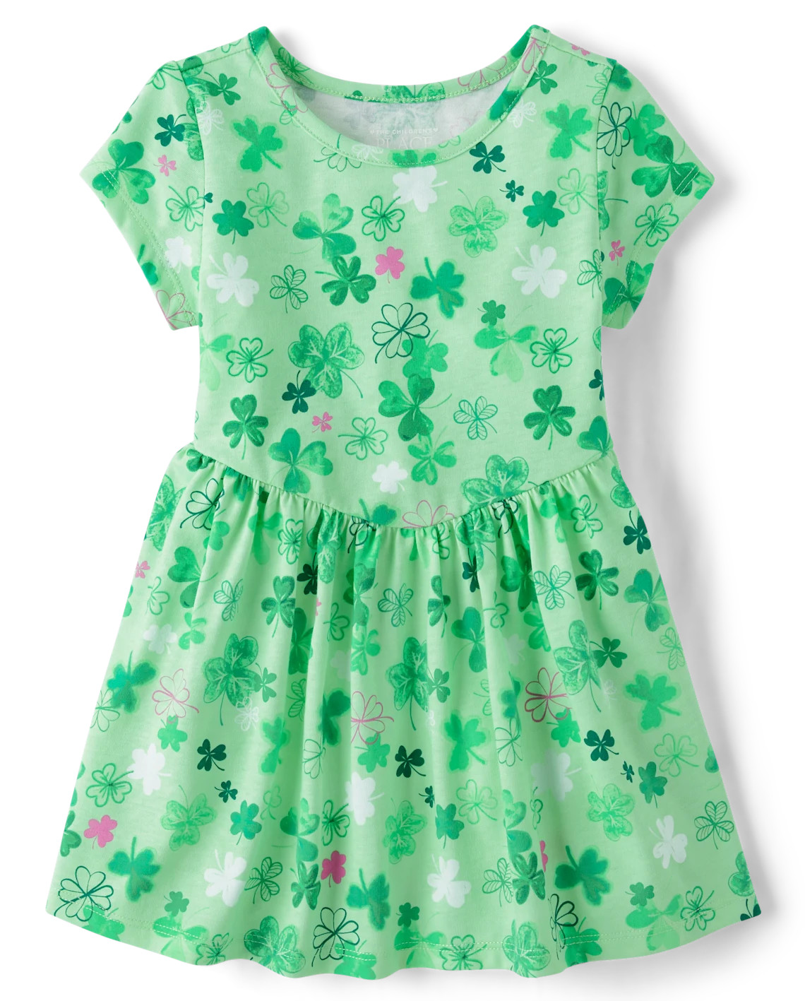 Toddler Girls St. Patrick's Day V-Waist Dress - green | The Children's Place