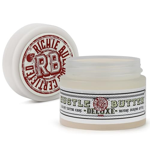 Hustle Butter Deluxe – Tattoo Butter for Before, During, and After the Tattoo Process – Lubricates and Moisturizes – 100% Vegan Replacement for Petroleum-Based Products – 1 oz | Amazon (US)