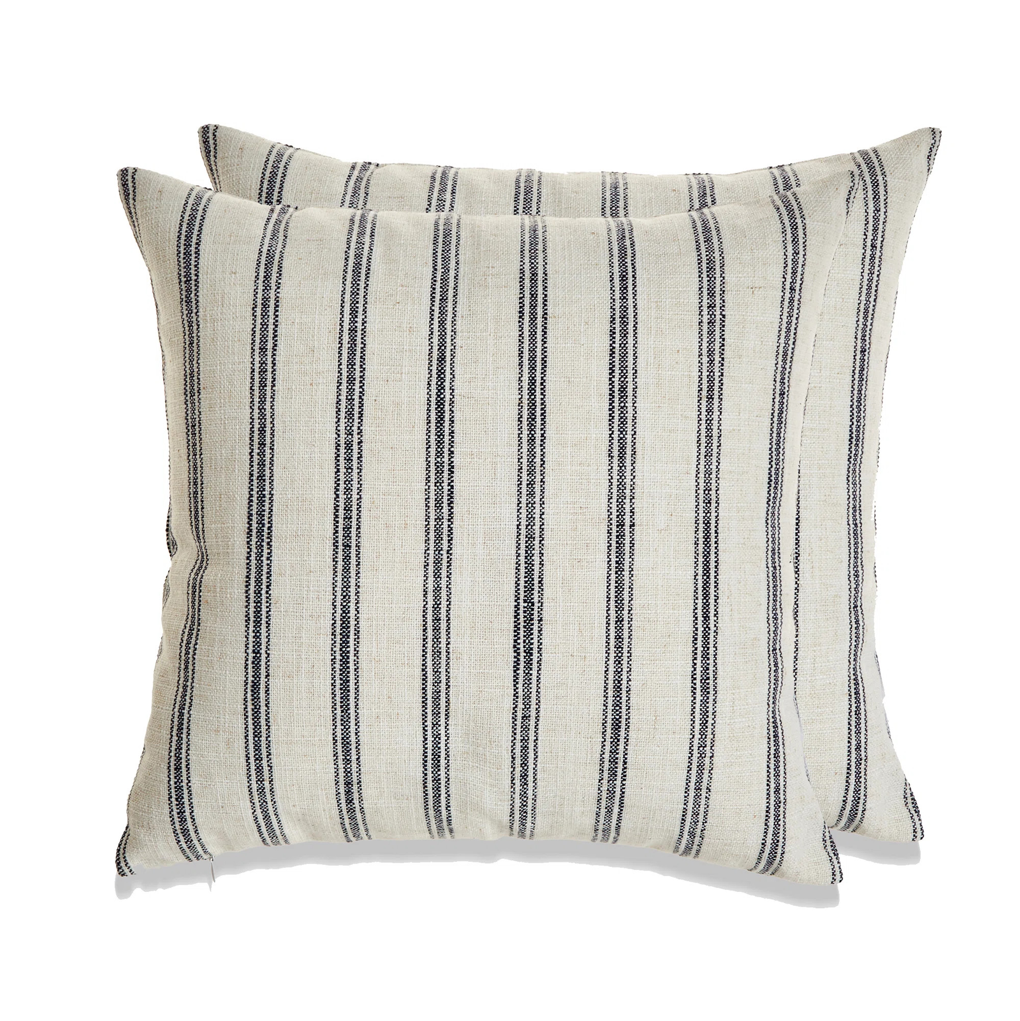 French Stripe Striped Linen Throw Pillow (Set of 2) | Wayfair North America