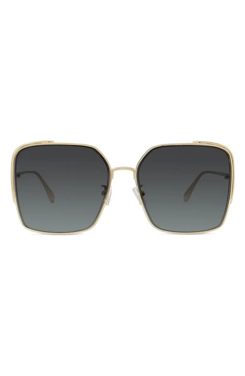 Fendi The Fendi O'Lock 59mm Geometric Sunglasses | Nordstrom | Nordstrom