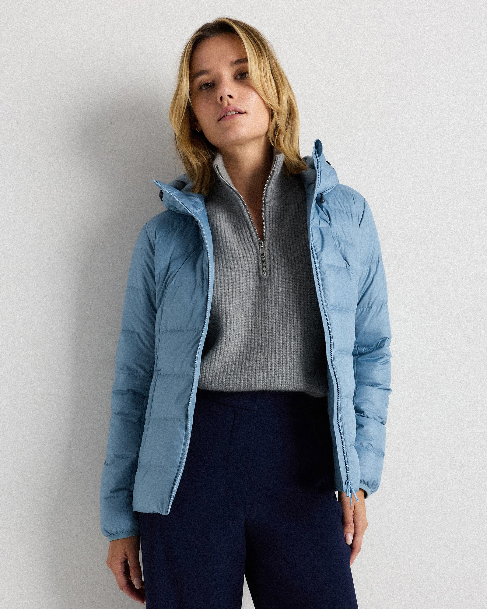 Lightweight Down Packable Puffer Hooded Jacket | Quince