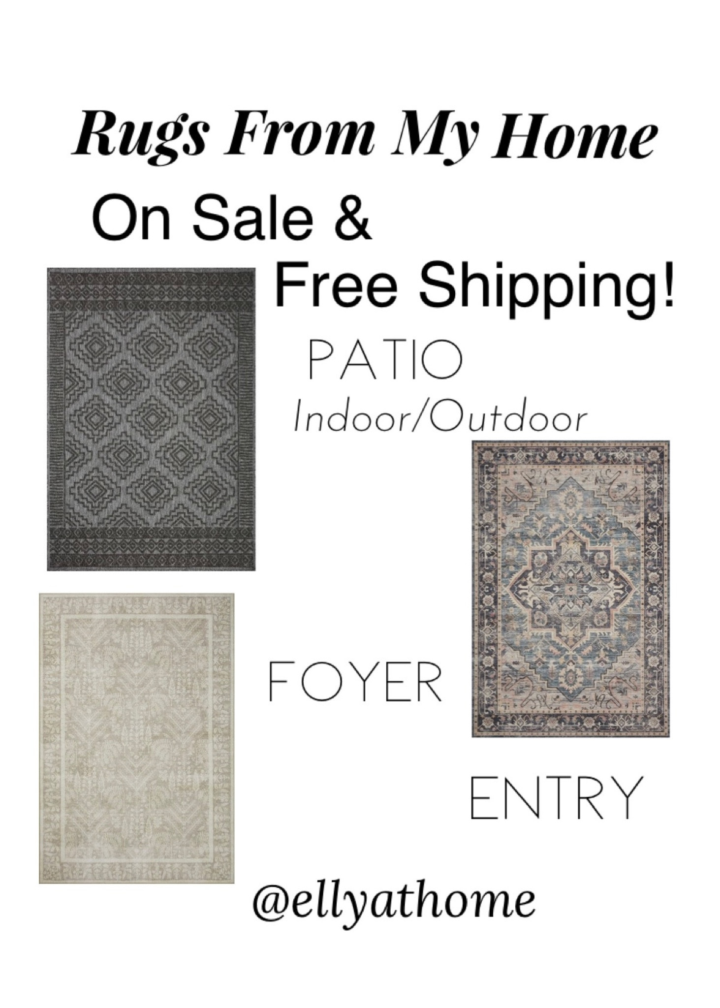 Loloi area rugs from my home on sale and free shipping!. Shop my favorite area rugs in my home. My new grey/charcoal indoor/outdoor rug featured on my patio today, neutral area rug in my foyer, Hathaway blue, multicolor area rug by my front door. Neutral, classic, coastal, modern farmhouse, traditional, transitional home decor styles. 


#LTKsalealert #LTKhome #LTKSeasonal