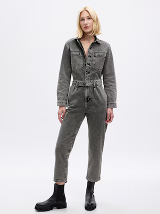 Denim Utility Jumpsuit with Washwell | Gap (US)