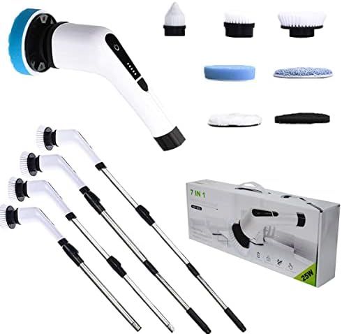 7 in 1 Electric Spin Scrubber for Bathroom Power Drill Brush Set for Cleaning Bathtub Toilet Floo... | Amazon (US)