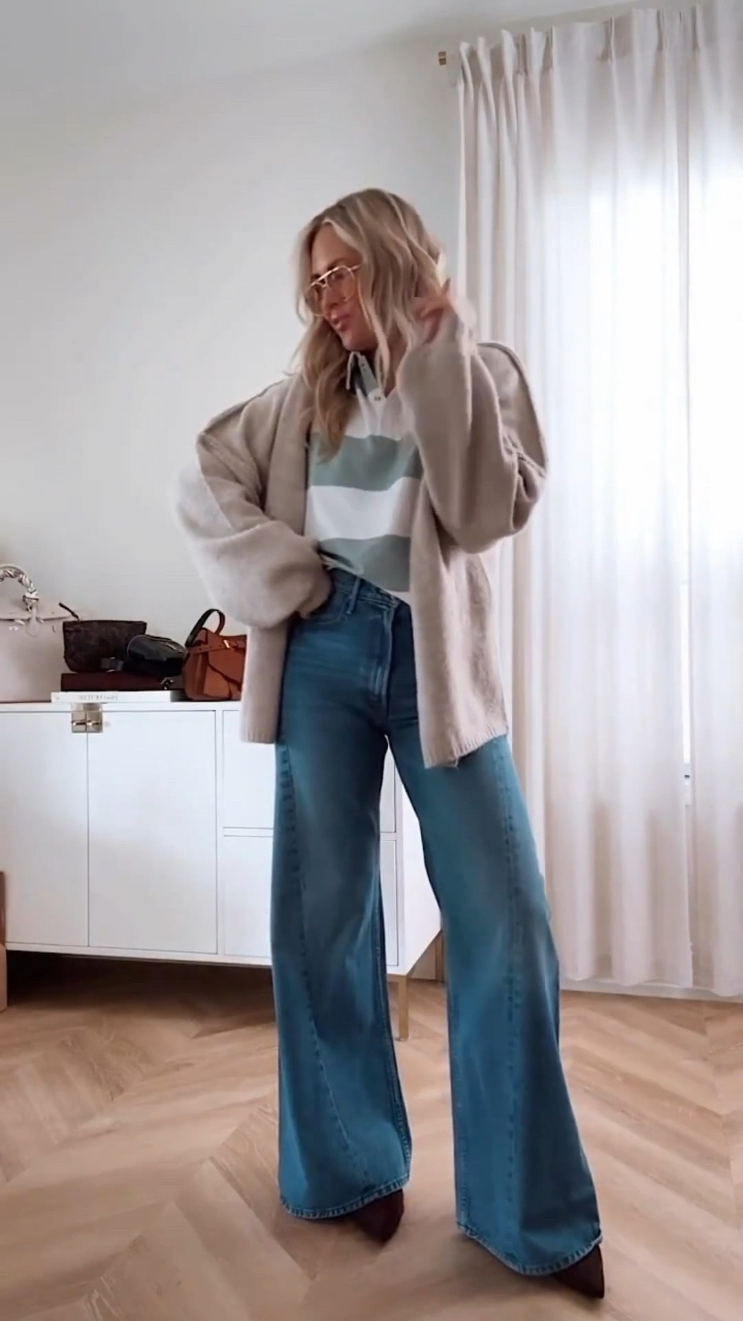 Best selling jeans back in stock! 🔥🔥🔥. TTS 
Top: small
Cardigan: med
Jeans: 27


Denim. Jeans. 2026 outfits 


#LTKOver40 #LTKgrwm #LTKootd