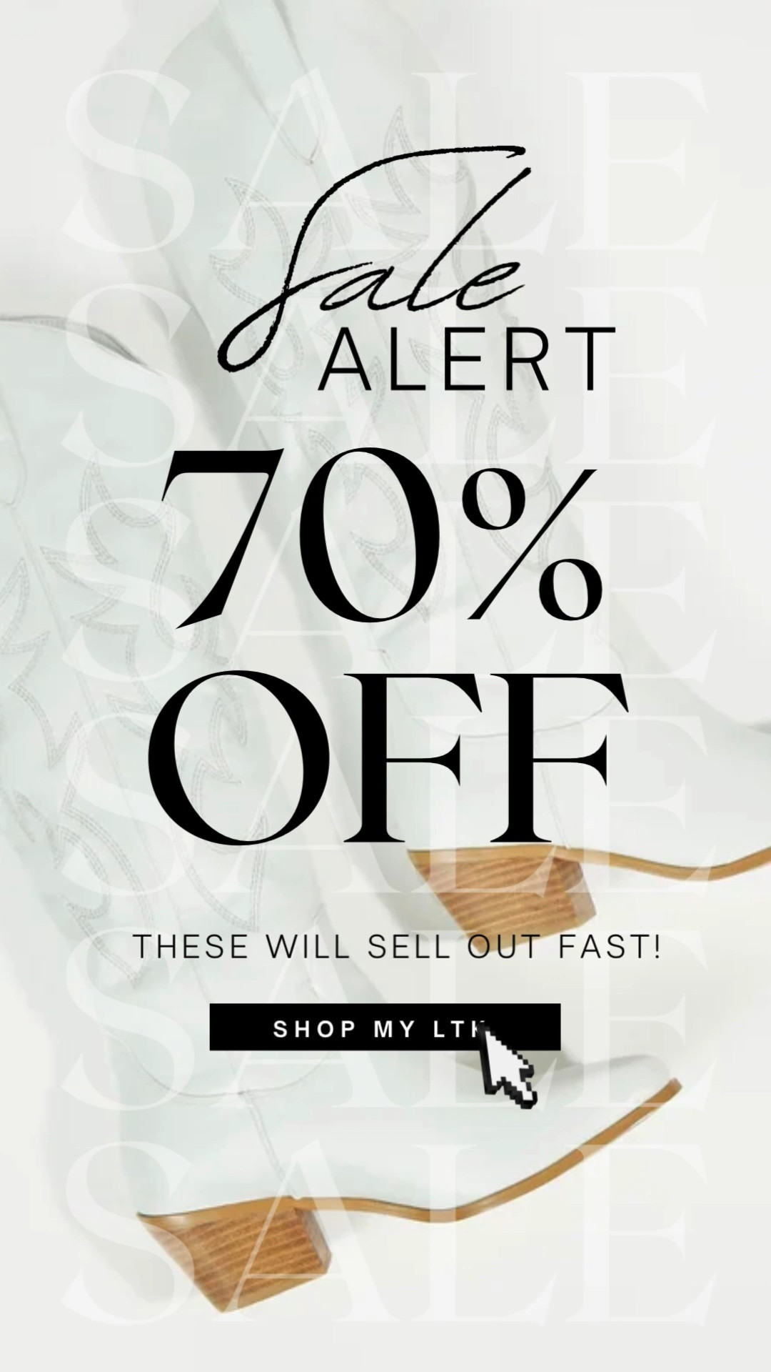 Run because these white knee high cowboy boots will sell out @ 70% off! 

#LTKsalealert #LTKfindsunder50 #LTKGiftGuide