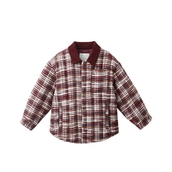 Rylee + Cru Nashville Quilted Jacket Toddler 2/3T Burgundy Plaid | Scheels