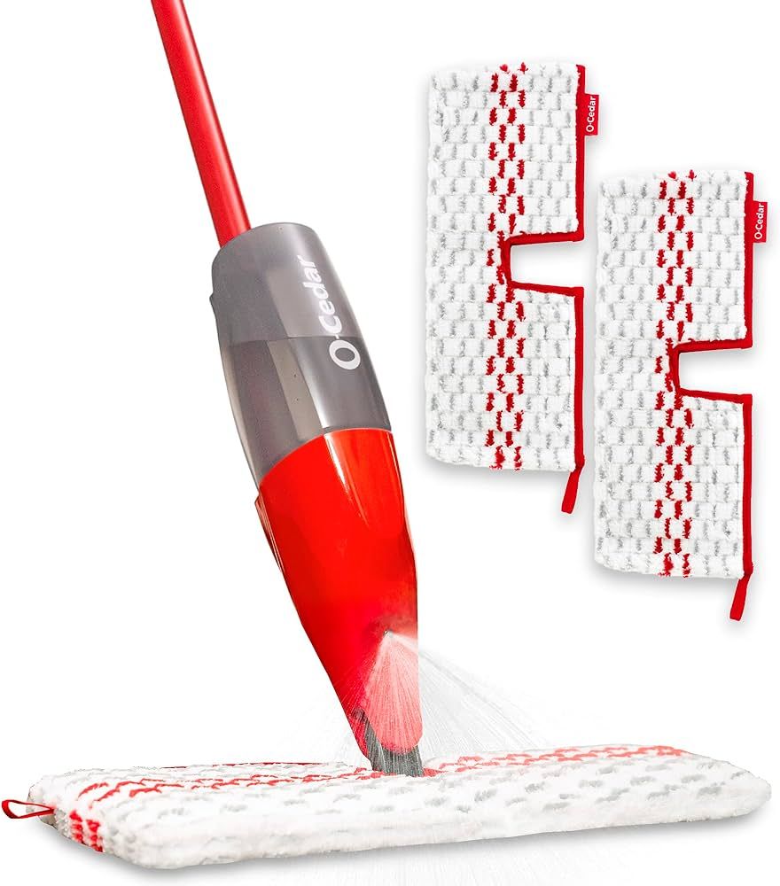 O-Cedar ProMist MAX Spray Mop, PMM with 2 Extra Refills, Red | Amazon (US)