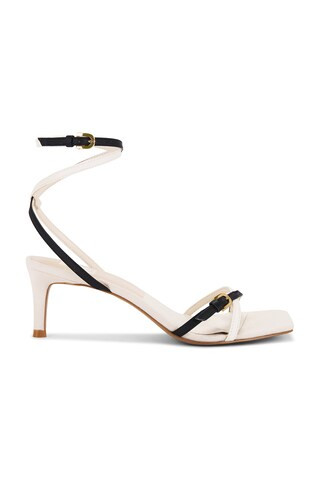 Dolce Vita Bamby Sandal in White & Black from Revolve.com | Revolve Clothing (Global)