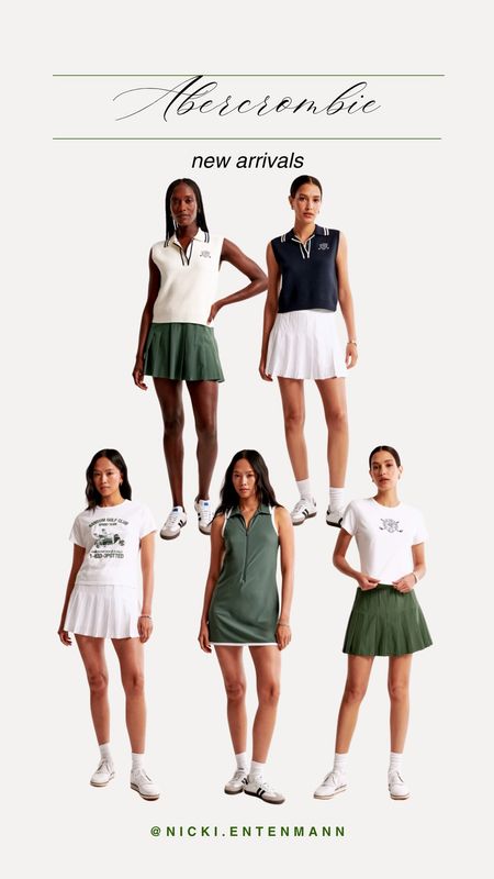 How cute are these new golf inspired looks! 

Abercrombie, Ypb, athleisure 

#LTKFindsUnder100 #LTKFindsUnder50