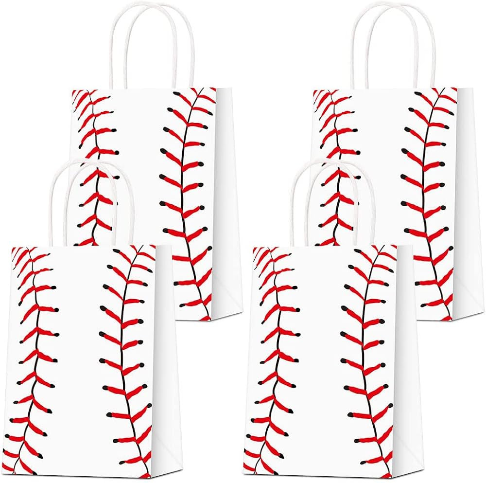 BCHOCKS 16 PCS Baseball Party Gift Bags for Baseball Party Supplies Birthday Decor Decorations, P... | Amazon (US)