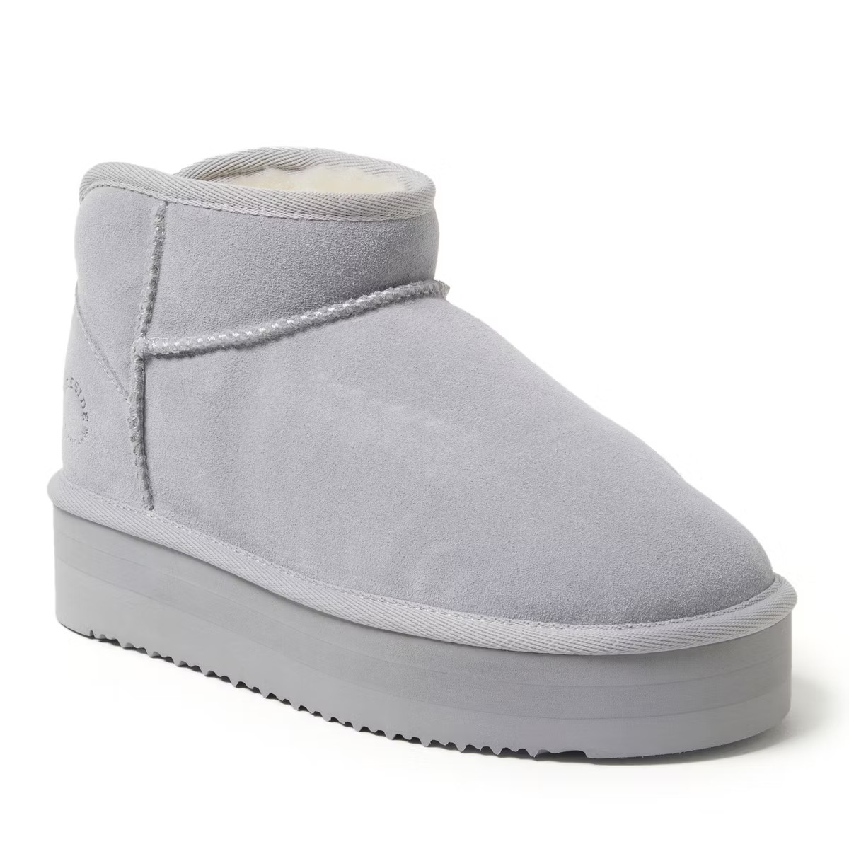 Dearfoams Women's Kingston Genuine Shearling Platform Bootie | Target