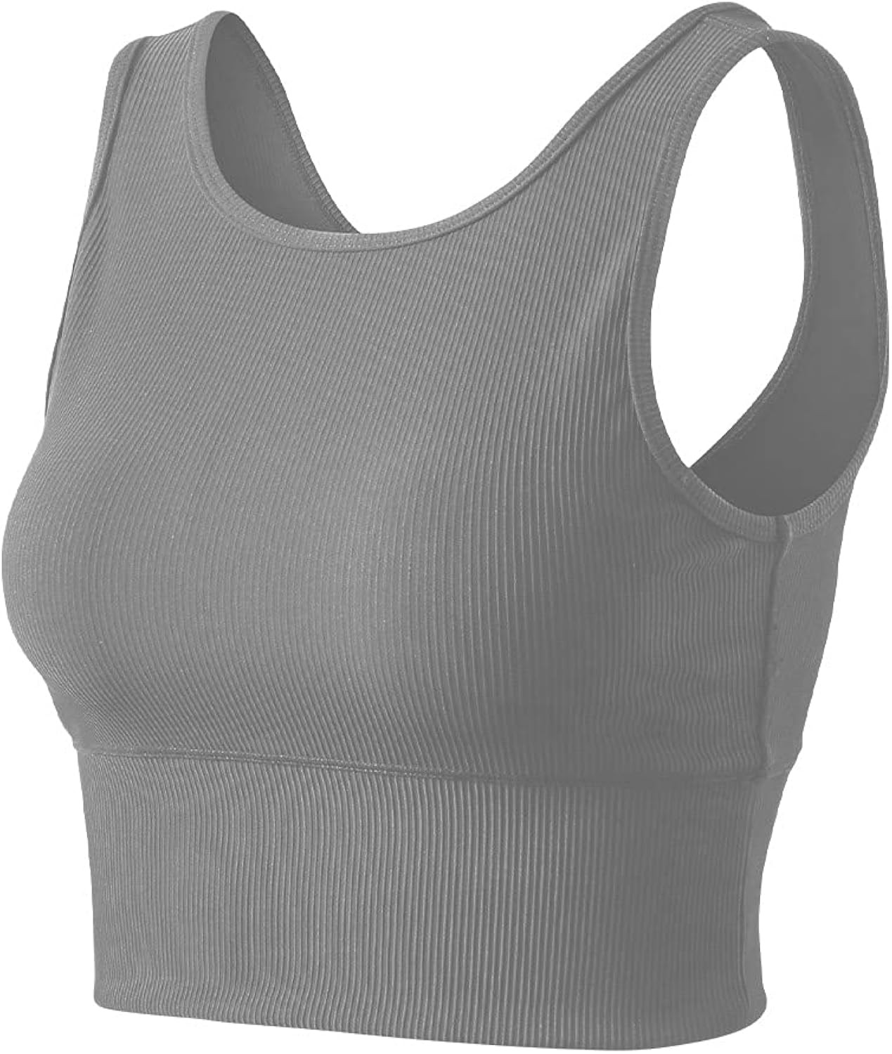 Workout Crop Tank Tops for Women Solid Comfort Sleeveless Shirts for Casual Sports Fitness Yoga Reve | Amazon (US)