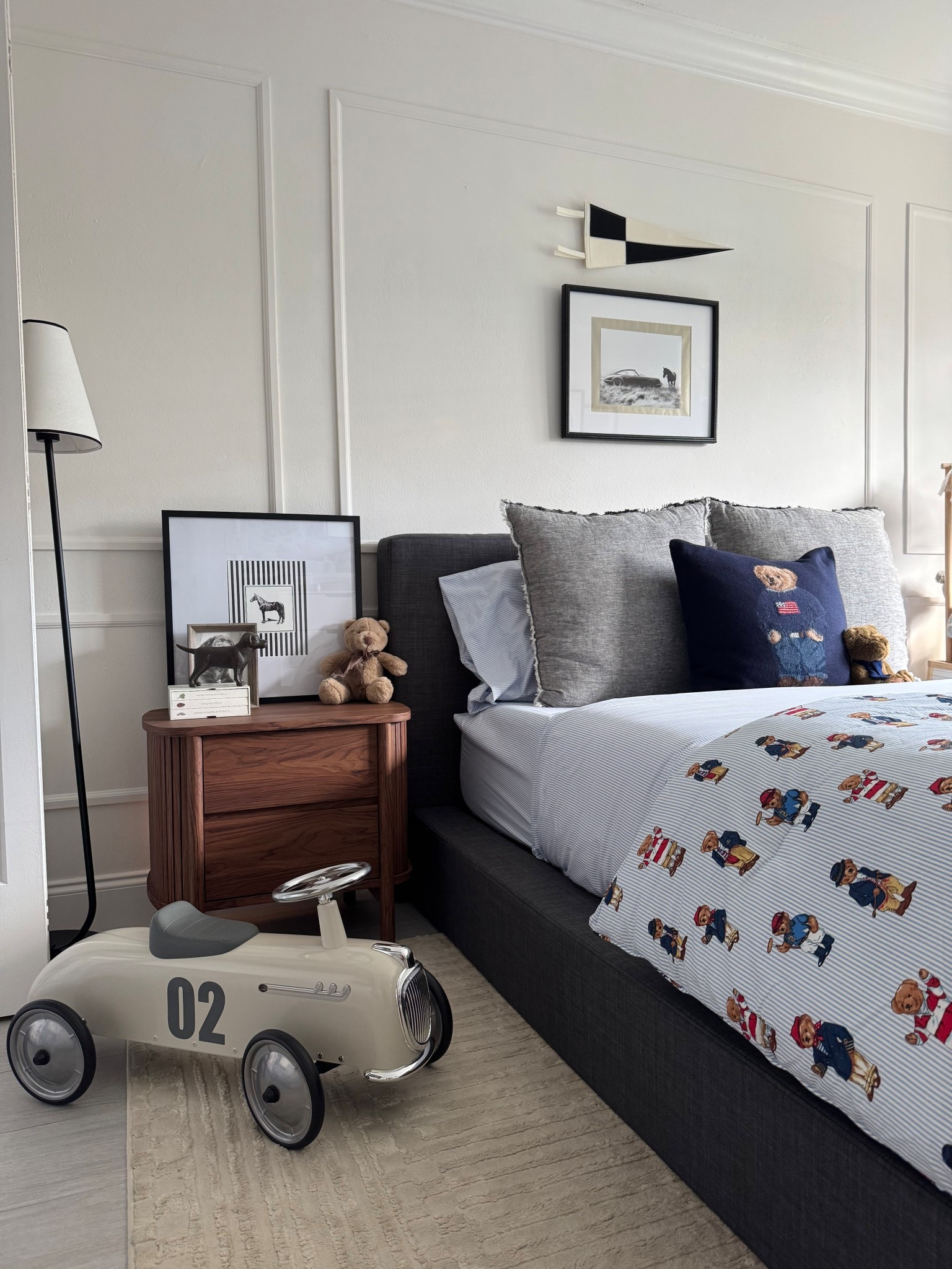 Ralph Lauren bear bedding in his big boy room 🧸🤎✨

#LTKHome #LTKKids #LTKBaby