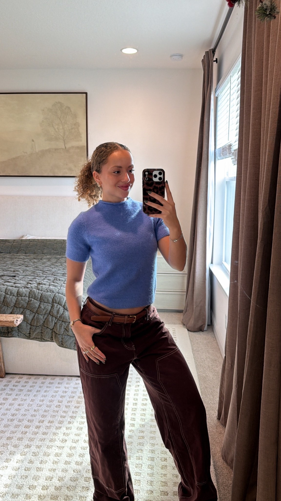 My top is Zara but I linked similar! The pants are such a good color 🤎 

#LTKootd #LTKmomlife #LTKFindsUnder100