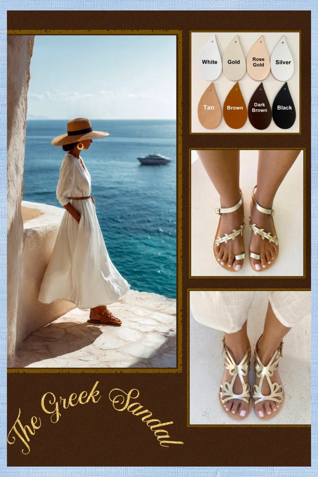 Greek Sandals 

#LTKMothersDay #LTKootd #LTKgrwm