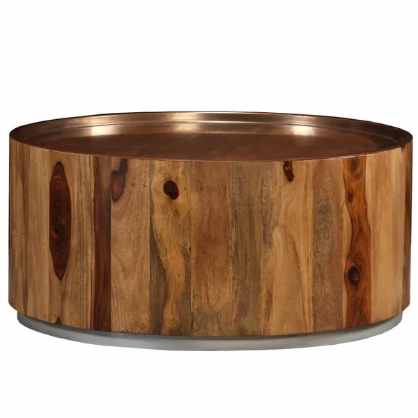 Raymonde Solid Wood Drum Coffee Table | Wayfair North America