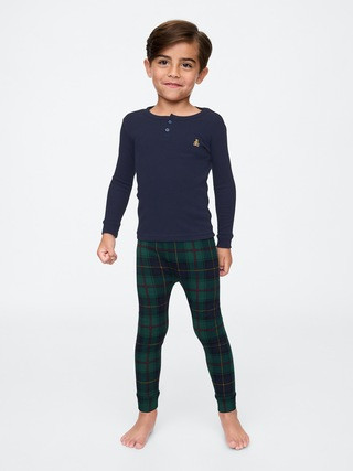 babyGap Organic Brushed Cotton Henley PJ Set | Gap (CA)