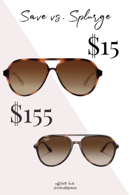 Save vs splurge! Rayban plastic aviators for $155 vs this retro pair from Amazon for $15! 🕶️☀️

Aviator sunglasses // plastic sunglasses // tortoiseshell sunglasses // Rayban inspired sunglasses // Rayban lookalikes // Amazon sunglasses // sunglasses under $20

#LTKSeasonal #LTKtravel #LTKFind