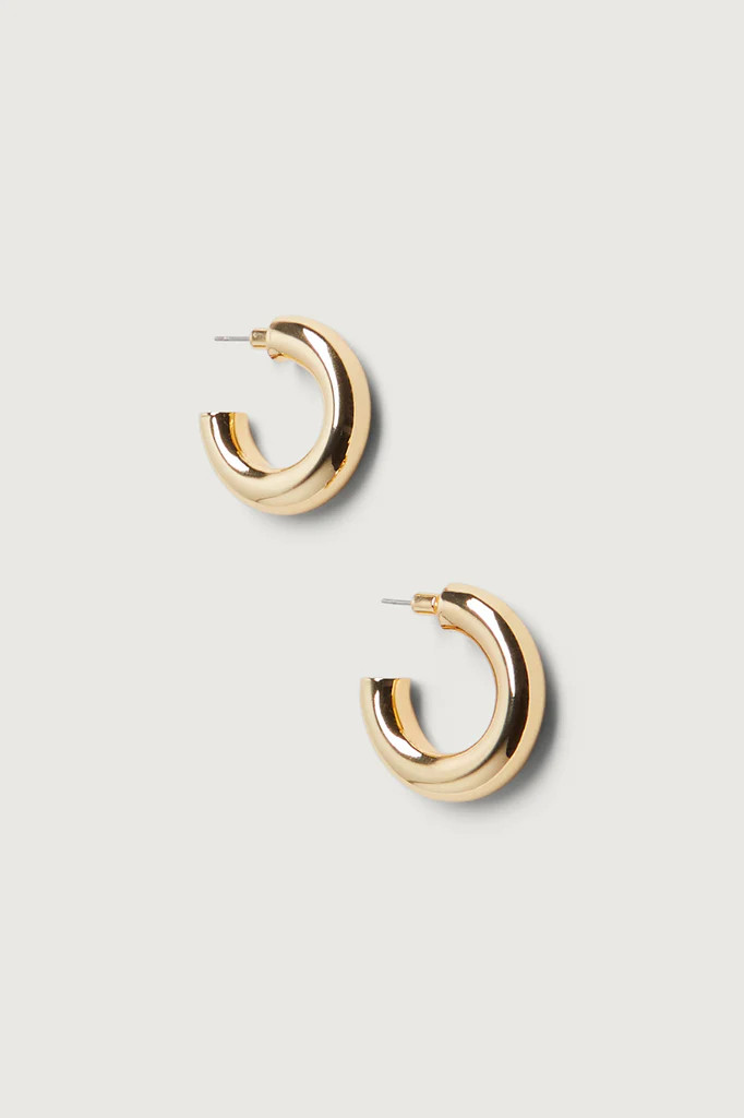 THICK HOOP EARRINGS | OAK + FORT