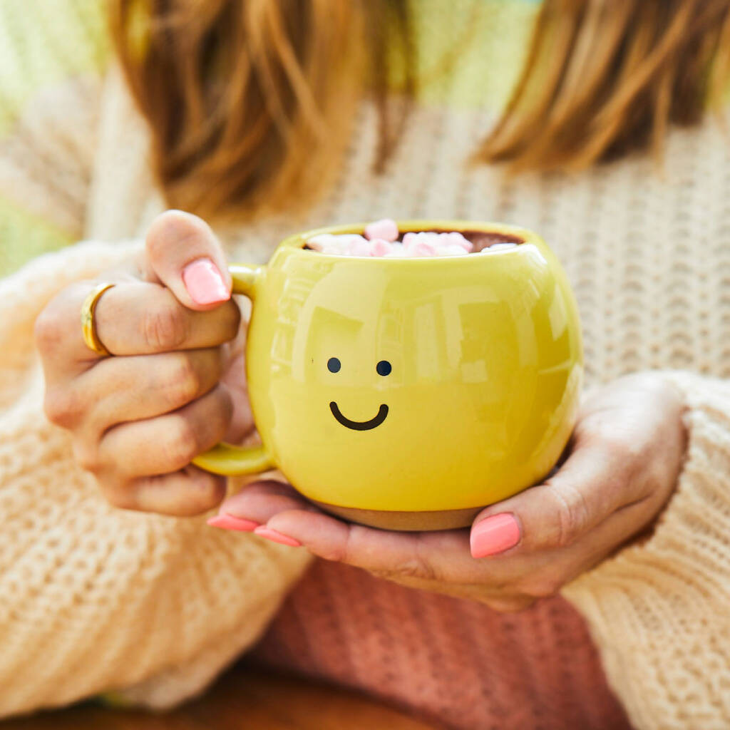 Ceramic Happy Smiley Mug | Not On The High Street