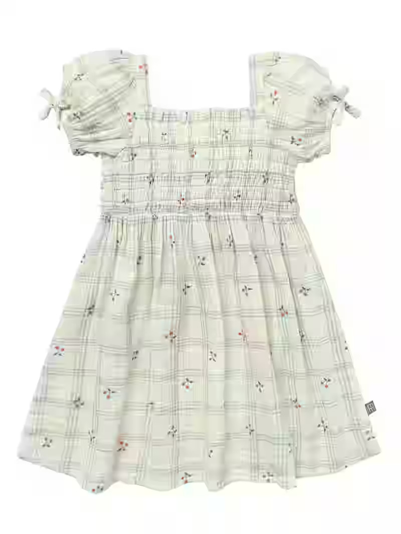 Modern Moments by Gerber Toddler Girl Smocked Dress with Bows, Sizes 12M-5T | Walmart (US)