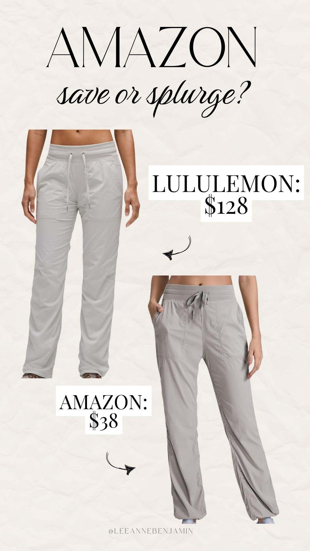 Lululemon look for less pants!  

 #LTKfitnessgoals #LTKActive #LTKSaleAlert