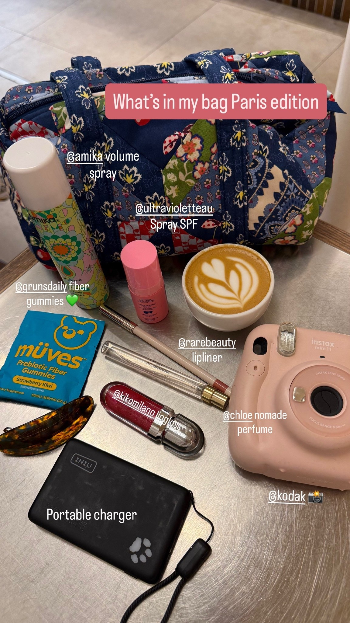 Paris travel essentials 
What’s in my bag, travel perfume, lipgloss, travel volume spray, travel spray spf, barette

#LTKTravel #LTKSaleAlert #LTKBeauty
