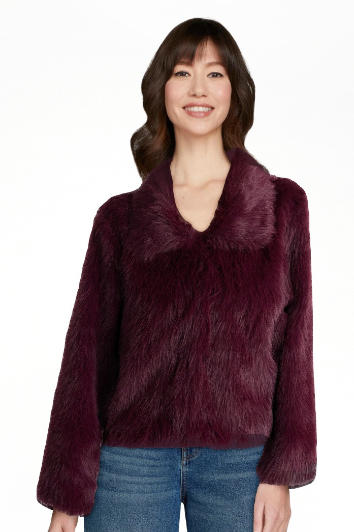 No Boundaries Faux Fur Coat, Women's and Plus | Walmart (US)