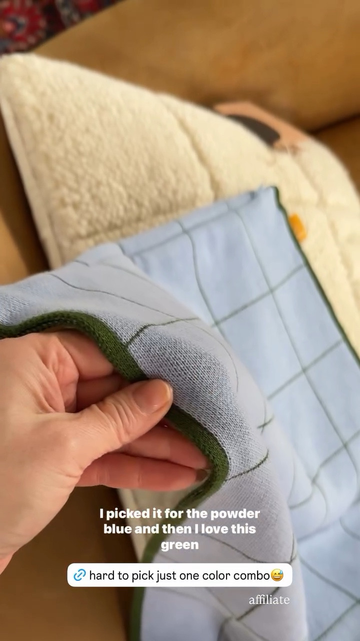 The material is almost like a sweater material which makes it all the more comfy cozy

#LTKHome