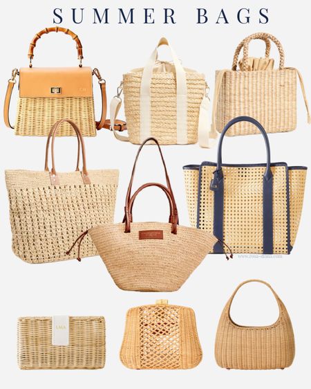 Stocking up on summer bags! Straw bags, raffia and wicker bags. Natural rattan bags. Tote bags. Top handle bags, crossbody bags, shoulder bags, handbags and clutches. 

#LTKGiftGuide #LTKSeasonal #LTKitbag