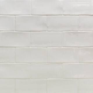 Ivy Hill Tile Catalina White 3 in. x 6 in. Polished Ceramic Subway Wall Tile (5.38 sq. ft./case) ... | The Home Depot